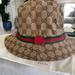Gucci Accessories | Gucci Kids Monogram Bucket Hat L 56cm Brand New | Color: Tan | Size: Large 56cm