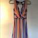 Jessica Simpson Dresses | Jessica Simpson Striped Maxi Dress, Worn Once | Color: Blue/Orange | Size: Xs