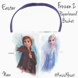 Disney Holiday | Easter Basket Disney Frozen 2 Paperboard | Color: Blue/White | Size: Os