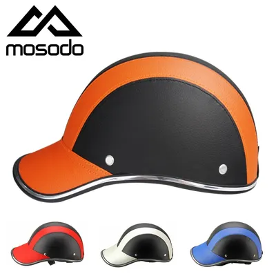 Mosodo-Casque de moto demi-visage pour homme et femme casquette de baseball casque de vélo