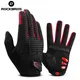 ROCKBROS-Gants de cyclisme à écran tactile pour homme mitaines à doigts complets coussretours en