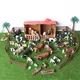 Figurines d'animaux pour la décoration de la maison simulation du monde agricole vache à lait