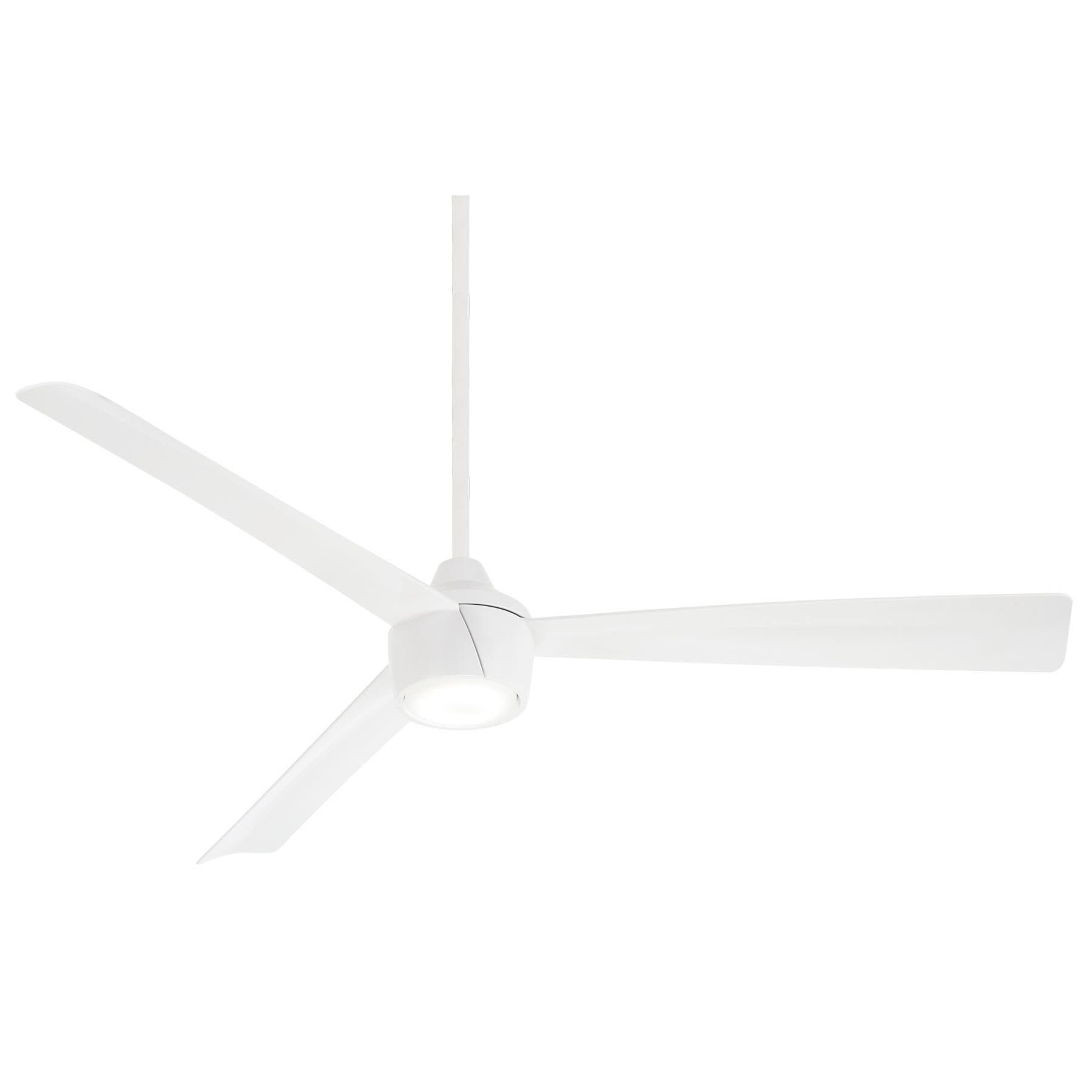 Minka Aire Skinnie 56 Inch Ceiling Fan with Light Kit - F626L-WHF