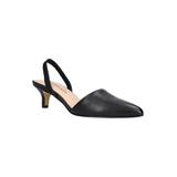 Extra Wide Width Women's Sarah Pump by Bella Vita in Black Leather (Size 9 1/2 WW)