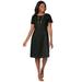 Plus Size Women's Fit & Flare Dress by Jessica London in Black (Size 12 W)