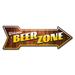 SignMission Beer Zone Arrow Removable Decal Funny Home Décor 24" Wide Plastic/Acrylic in White | 12 H x 36 W x 1 D in | Wayfair RD-A-12-999947
