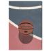 Oliver Gal Basketball Court Area - Painting on Canvas in White/Brown | 54 H x 36 W x 1.5 D in | Wayfair 39083_36x54_CANV_XHD