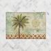 Green/Orange 60 x 0.5 in Area Rug - Bayou Breeze Switzer Spice Palm Chenille Rug | 60 W x 0.5 D in | Wayfair E086DC4E279E4157AAA9830638C3405B