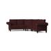 Blue Reclining Sectional - Poshbin Jenny 110" Symmetrical Corner Sectional | 40 H x 110 W x 110 D in | Wayfair 1025-LENLAP-WAL-SIL