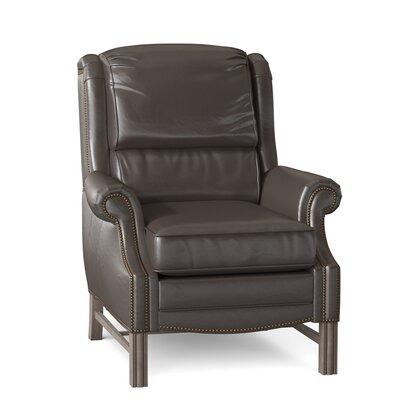 Birch Lane™ Sherry 36.5" Wide Faux Leather Standard Recliner Fade Resistant/Genuine Leather in Gray | 46 H x 36.5 W x 40 D in | Wayfair