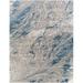 Blue/Gray/White Area Rug - Willa Arlo™ Interiors Markesan Abstract Blue/Gray/Cream Area Rug Polyester/Polypropylene in Blue/Gray/White | Wayfair