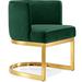 Everly Quinn Barnier Wingback Arm Chair Upholstered/Fabric in Green/Yellow | 29.5 H x 24 W x 22 D in | Wayfair 0E0FFCD12A21486299F933C4325EF64E