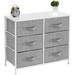 Ebern Designs Mandwe 6 Drawer 31.5" W Double Dresser Wood in White/Brown | 24.62 H x 31.5 W x 11.75 D in | Wayfair A833CE5C9EA04C92A1801E0F31A34CD6