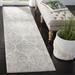 Gray/White 27 x 0.37 in Indoor Area Rug - Ophelia & Co. Hayley Geometric Ivory/Silver Area Rug | 27 W x 0.37 D in | Wayfair