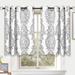 Bungalow Rose Jayton Damask Room Darkening Thermal Grommet Curtain Panels Polyester in Gray | 84 H in | Wayfair 514461248F4B4896A59D34231D6B3113