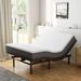 White Noise Kira Massaging Zero Gravity Adjustable Bed w/ Wireless Remote, Latex | 14.9 H x 37.4 W x 80 D in | Wayfair