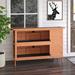 Archie & Oscar™ Griffen Weather Resistant Hutch Solid Wood (common for Rabbit Hutches) in Orange | 36.5 H x 53.5 W x 19.5 D in | Wayfair