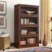 World Menagerie Didier Barrister Bookcase Wood in Red/Brown | 58 H x 32.5 W x 13 D in | Wayfair WLDM8175 40131219