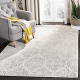 Gray/White 0.37 in Indoor Area Rug - Ophelia & Co. Hayley Geometric Ivory/Silver Area Rug | 0.37 D in | Wayfair 058F53C63DD84017A4E96E287F8DC1C4