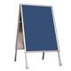 A-Board Pavement Sign Double Sided Poster Holder Outdoors Snap Frame (Silver, A1)