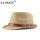 Chapeau de paille pour hommes casquette Fedora Panama en papier rétro pour hommes casquette