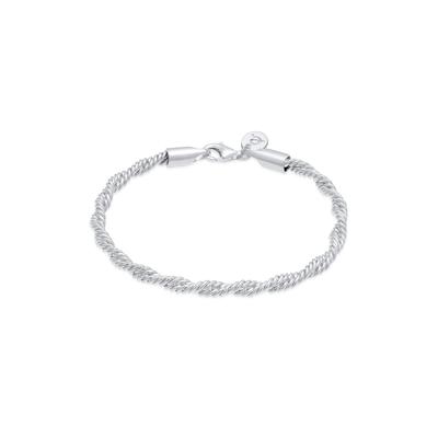 Elli PREMIUM Kordel Gedreht Elegant Basic 925 Silber 18 Damen Image
