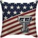 Texas Tech Red Raiders 18'' x Team Americana Decorative Throw Pillow