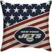 New York Jets 18'' x Team Americana Decorative Throw Pillow