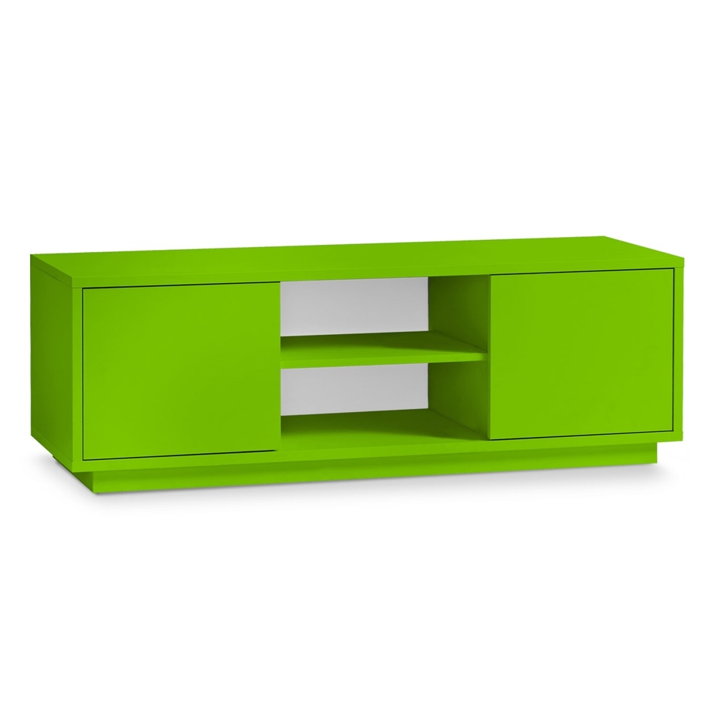 Aileenstore TV-Lowboard Fernsehertisch HiFi Kommode Sideboard Blickfangmöbel Grün Image