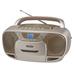 Jensen Portable Bluetooth Mp3 Cd Cassette Player/recorder w/ Am/fm Radio in Brown | 5.67 H x 11.41 W x 8.62 D in | Wayfair CD-590-C