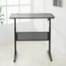 Inbox Zero Height Adjustable Desk Wood/Metal in Black | 55 W x 27 D in | Wayfair 81DB5606A20C491F99793054EDEFD9F4