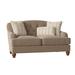 Birch Lane™ Sullivan 65" Charles of London Loveseat w/ Reversible Cushions Velvet/Polyester/Other Performance Fabrics in Brown | Wayfair