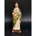 The Holiday Aisle® Hordaland St. Jude Figurine Resin in Brown/Green/White | 6 H x 1.5 W x 1.5 D in | Wayfair 525001E7AE794880A6D75E559200A829