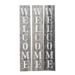 Gracie Oaks Hoefer Welcome Sign Wood in Brown | 60 H x 11 W x 1 D in | Wayfair 06483D68E6324D2C863A936EF48D7639