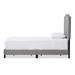 Three Posts™ Baby & Kids Rodrigo Twin Platform Bed Upholstered/Linen in Gray | 53.04 H x 42.71 W x 79.37 D in | Wayfair