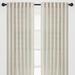 George Oliver Dato 2-Panel Print Soft Textured Light Filtering Curtain - 3-In-1 Back Tab, Rod Pocket, Ring Tab in White/Brown | 63 H in | Wayfair