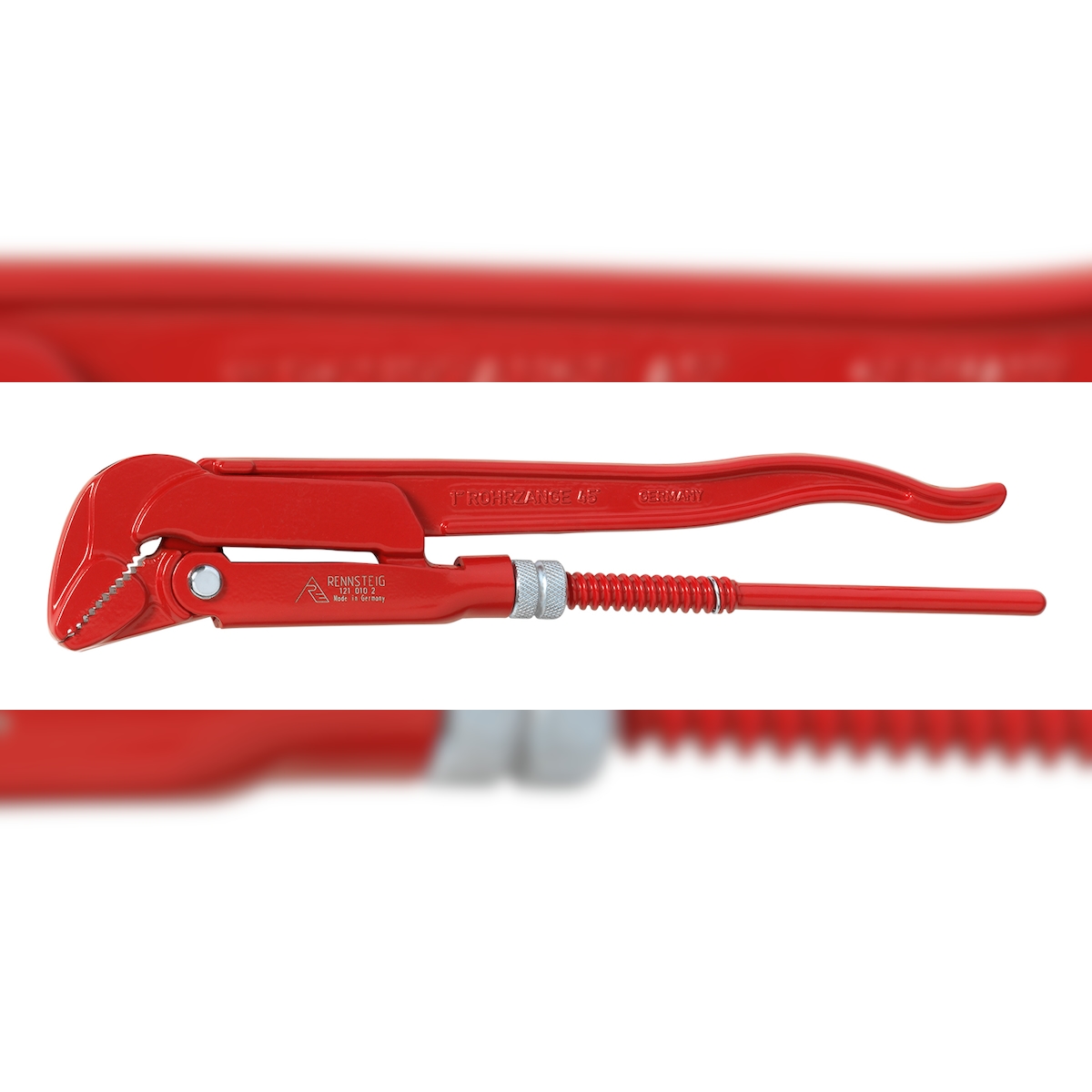 Rennsteig 121 020 2 Rohrzange Standard 45 Grad 2 Zoll Image