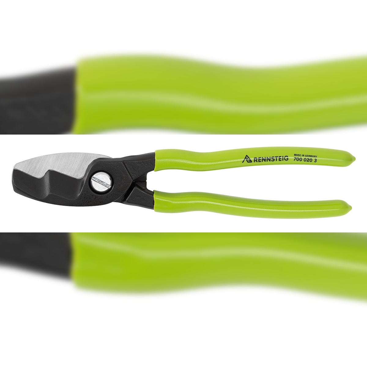Rennsteig 700 020 3 Kabelschere 20 brüniert mit getauchten Kunststoffgriffen Image