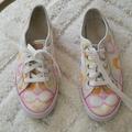 Coach Shoes | Coach Leathwear Sneakers | Color: Pink/Yellow | Size: 9.5