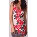 Free People Dresses | Free People Embroidered Floral Sheath Dress | Color: Cream/Red | Size: 6