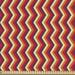 East Urban Home fab_28165_Retro Fabric By The Yard, Vintage Zig Zag Chevron Motif In Funky Parallel Stripe Graphic | 36 W in | Wayfair