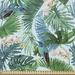 East Urban Home fab_163294_Ambesonne Hummingbird By The Yard, Botanical Exotic Tropical Hawaiian Palm Monstera Leaves Orchid Flowers | Wayfair