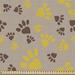 East Urban Home Ambesonne Paw Print Fabric By The Yard, Animal Steps Style Pattern Childish Themed Pattern In Earth Tones | 36 W in | Wayfair