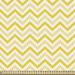 East Urban Home fab_21904_Yellow Fabric By The Yard, Chevron Abstract Zig Zag Pattern Striped Cool Geometric 90S Style Retro Art | 36 W in | Wayfair