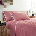 Martex Clean AF 200 Thread Count 100% Cotton Percale Sheet Set Cotton in Red | Queen | Wayfair 028828639691