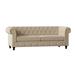 Poshbin Rolled Arm Chesterfield Sofa Metal in Brown | 32 H x 60 W x 39 D in | Wayfair 1022-MARBUR-WAL-60 inches