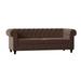 Poshbin Rolled Arm Chesterfield Sofa Metal in Brown | 32 H x 39 D in | Wayfair 1022-KEYBRO-WAL-Standard