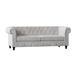 Poshbin Rolled Arm Chesterfield Sofa Metal in Brown | 32 H x 39 D in | Wayfair 1022-BELWHI-WAL-Standard