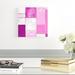 Mercer41 Modern Color Block In Pink - Wrapped Canvas Painting Print Canvas in Pink/White | 12 H x 12 W x 1.25 D in | Wayfair