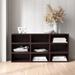 Ebern Designs Niche Cubo Storage Organizer Open Bookshelf Set- Half Size Cubes Wood in Brown | 19.5 H x 39 W x 13 D in | Wayfair